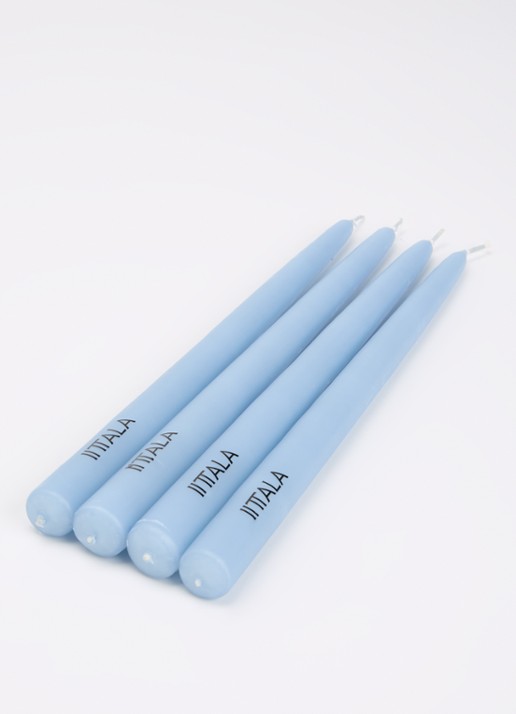 Iittala Taper Dinerkaars 28 cm set van 4 - voorkant 2 lichtblauw