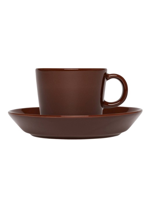 Iittala Teema espressokopje 10 cl - voorkant 2 donkerbruin