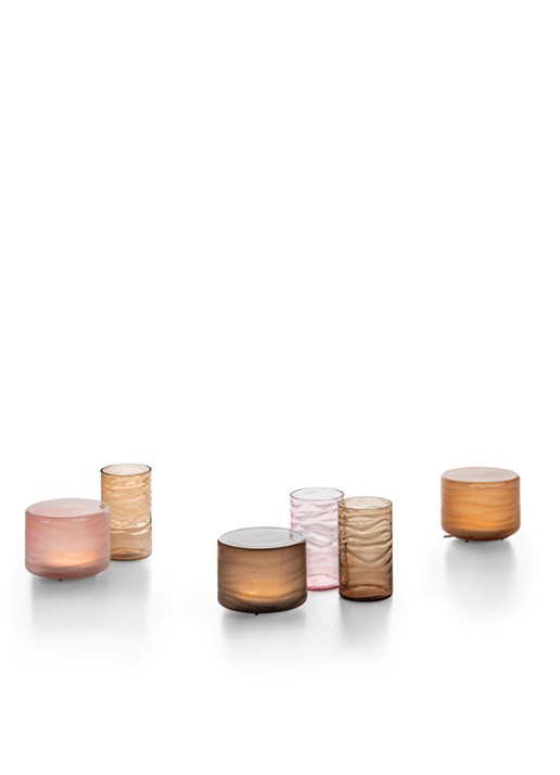 Iittala Unda vaas 25 cm - voorkant 3 zalmroze