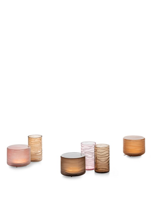 Iittala Unda vaas 25 cm - voorkant 2 zand