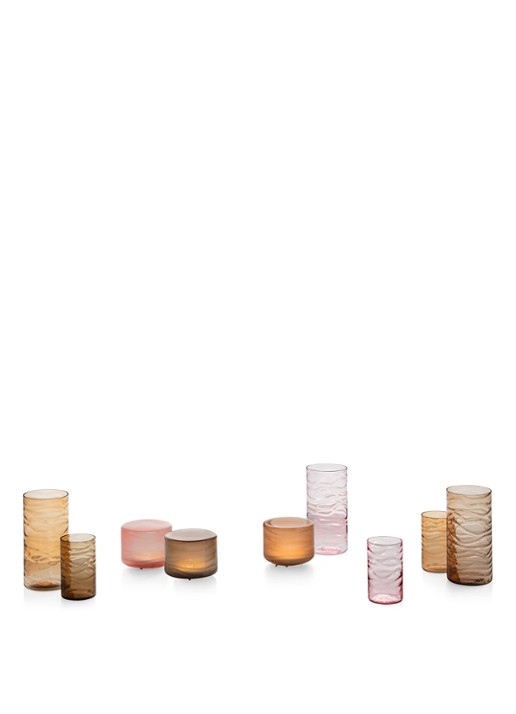 Iittala Unda vaas 40 cm - limited edition - detail zalmroze