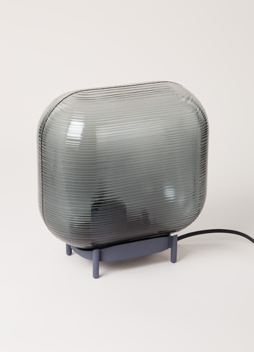 Iittala Virva tafellamp 25 x 14,8 x 25,5 cm - voorkant 2 donkergrijs