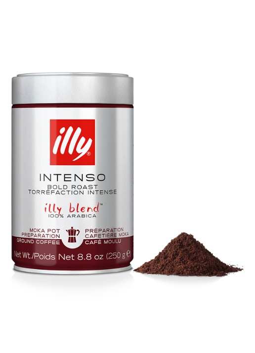 illy Moka Intenso gemalen koffie 250 gram