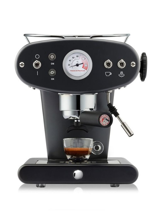illy X1 Francis Francis Ground espressomachine 1 liter - voorkant 4 zwart