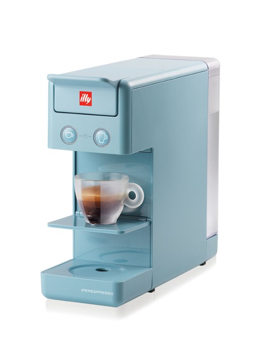 illy Y3.3 Iperespresso espresso- & koffiemachine 60477 - voorkant 2 lichtblauw