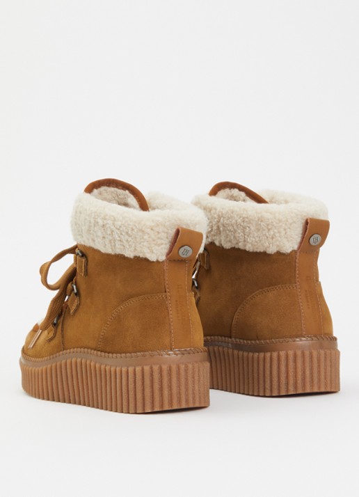 Ilse Jacobsen Calira02 veterboot van suède - achterkant 3 camel