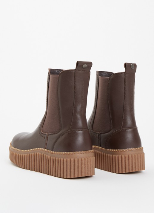 Ilse Jacobsen Calira05 chelsea boot van leer - achterkant 2 bruin