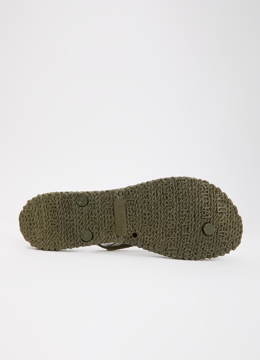 Ilse Jacobsen Cheerful slipper met strass - detail 3 legergroen