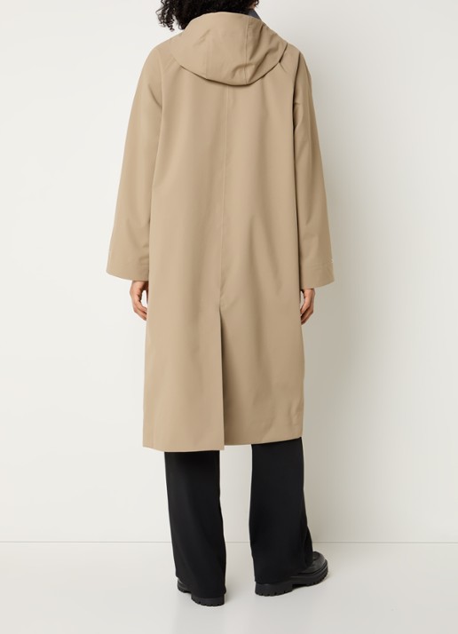 Ilse Jacobsen Parka met klepzakken - achterkant 2 beige