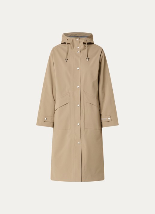Ilse Jacobsen Parka met klepzakken - voorkant 3 beige