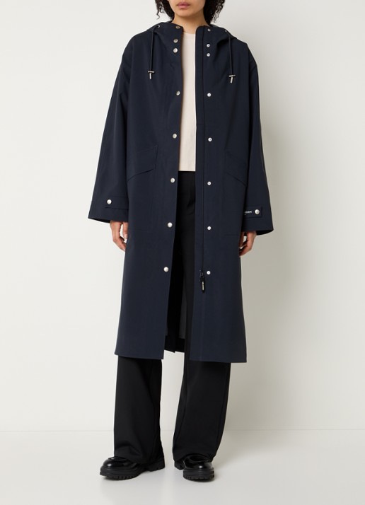 Ilse Jacobsen Parka met klepzakken - voorkant 4 indigo