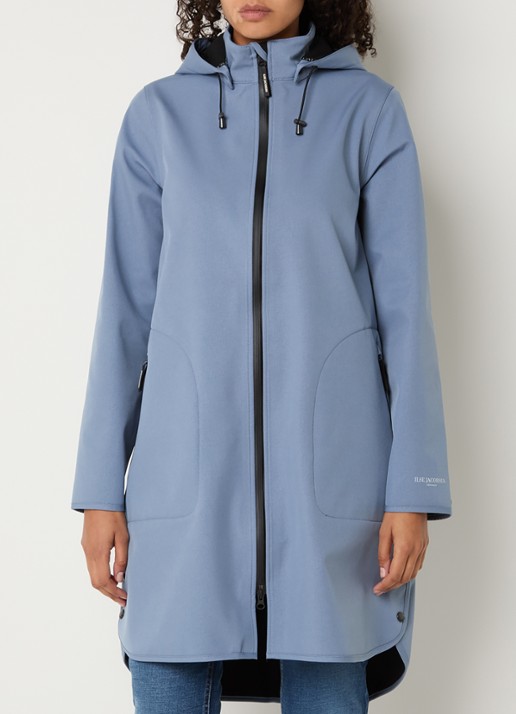 Ilse Jacobsen Rain128 softshell regenjas met afneembare capuchon