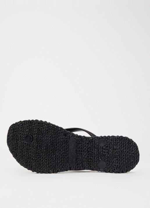 Ilse Jacobsen Slipper met glitter en applicatie - detail 3 zwart
