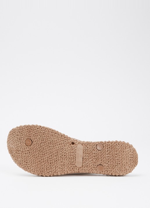 Ilse Jacobsen Slipper met glitter - detail 5 lichtbruin
