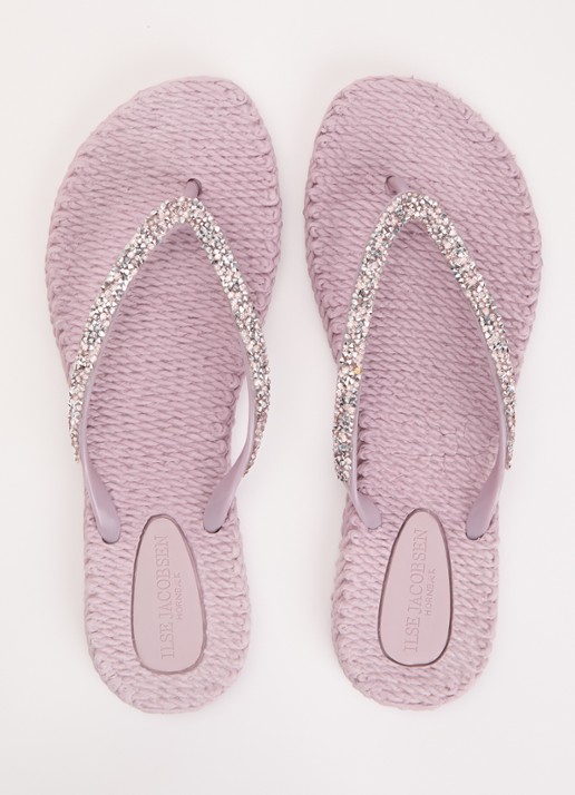 Ilse Jacobsen Slipper met glitter - detail 2 oudroze