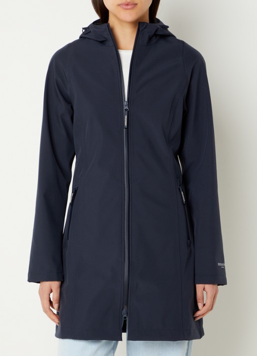 Ilse Jacobsen Softshell jack met capuchon en ritszakken