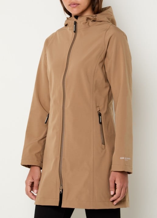Ilse Jacobsen Softshell jack met capuchon en ritszakken