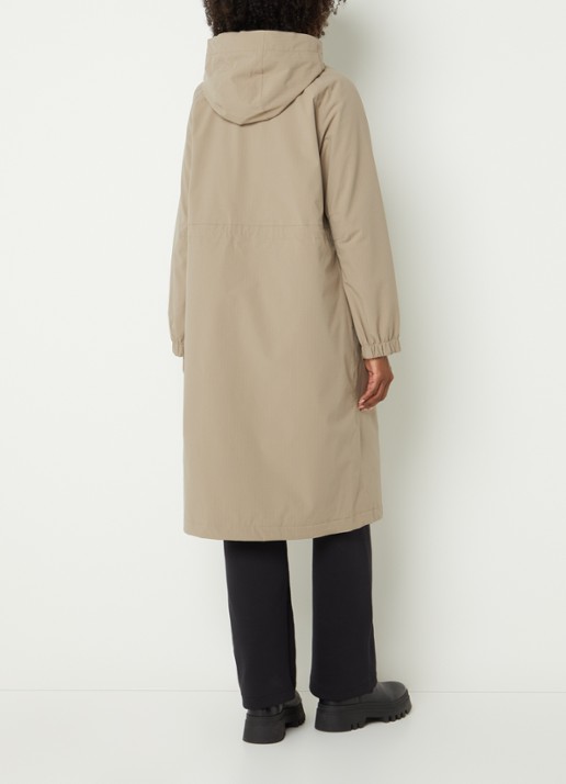 Ilse Jacobsen Thermy parka met afneembare capuchon - achterkant 4 beige