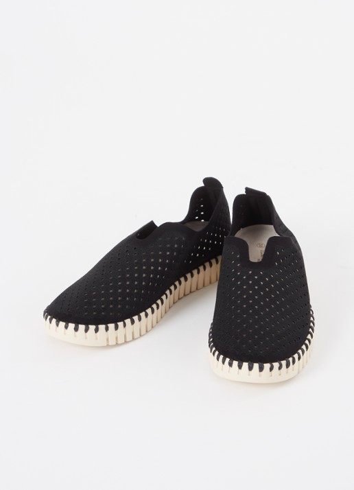 Ilse Jacobsen Tulip espadrille - detail zwart