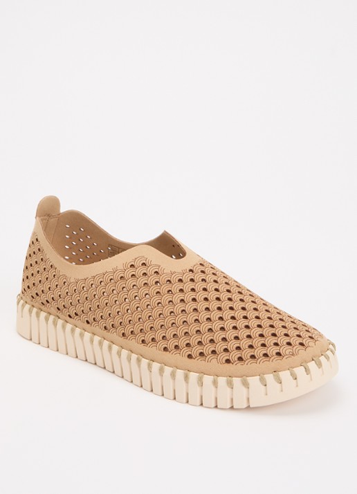 Ilse Jacobsen Tulip espadrille - voorkant 2 donkerbeige