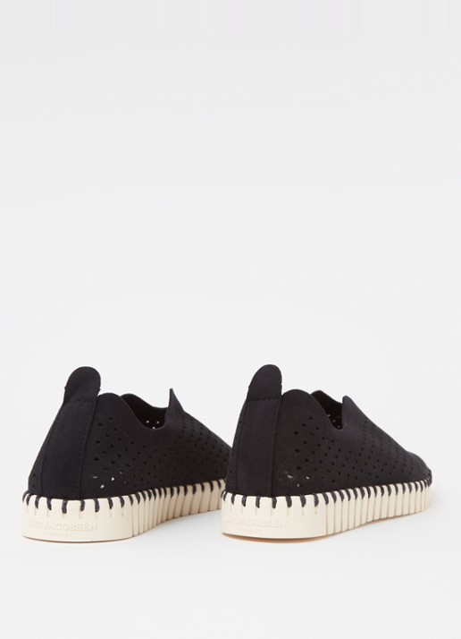 Ilse Jacobsen Tulip slip-on met cut-out details - detail 3 zwart