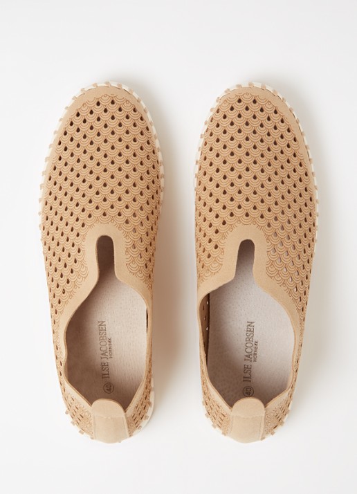 Ilse Jacobsen Tulip slip-on met cut-out details - detail 3 camel