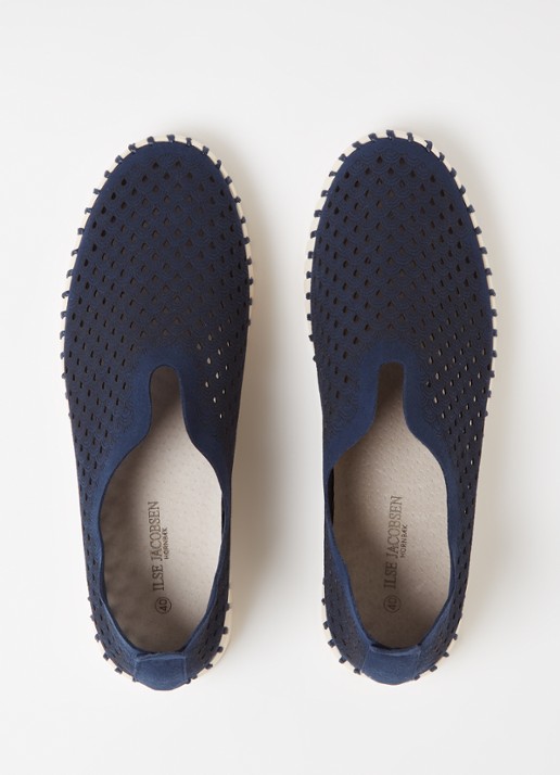 Ilse Jacobsen Tulip slip-on met cut-out details - detail 4 blauw