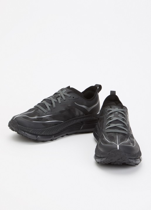 HOKA Heren Mafate Speed 4 Lite sneaker met mesh details in de kleur Zwart, maat: 45 1/3