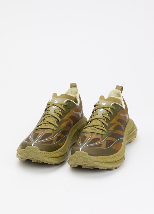 HOKA Heren Mafate Speed 4 Lite sneaker met details van mesh in de kleur Mosgroen, maat: 42