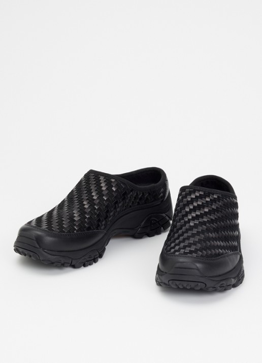 Merrell Dames Moab 2 Slide muiltje van leer in de kleur Zwart, maat: 39