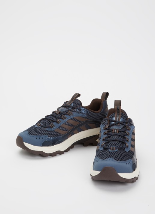 Merrell Dames Moab Speed 2 Vent sneaker van mesh in de kleur Donkerblauw, maat: 37
