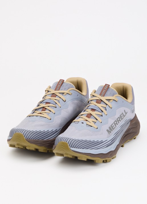 Merrell Heren Agility Peak 6 sneaker van mesh met logo in de kleur Staalblauw, maat: 46