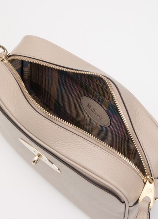Mulberry Dames Darley crossbodytas van leer met verstelbare schouderriem in de kleur Taupe, maat: No Size