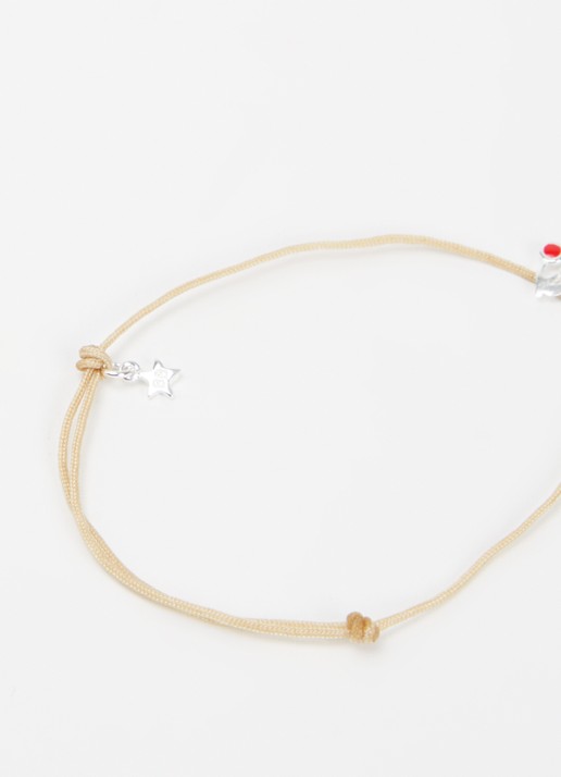 Bibi Camille Meisjes Armband met bedel in de kleur Rood, maat: OS