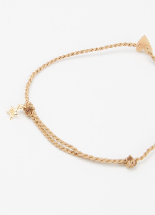 Bibi Camille Meisjes Armband met bedel in de kleur Beige, maat: OS