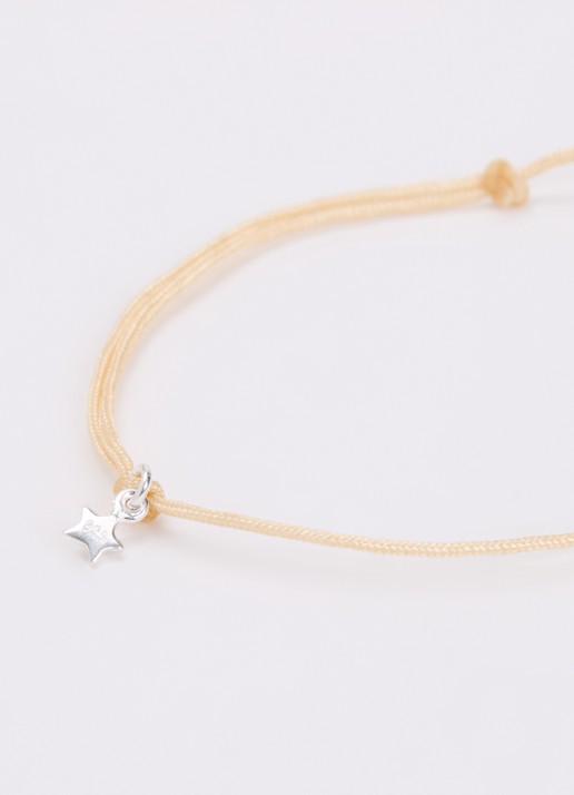 Bibi Camille Meisjes Heart Rope S armband met bedel in de kleur Rood, maat: OS