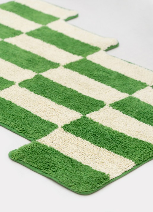 Tarta Gelatina Cassette badmat van katoen 85 x 55 cm Groen - Deal