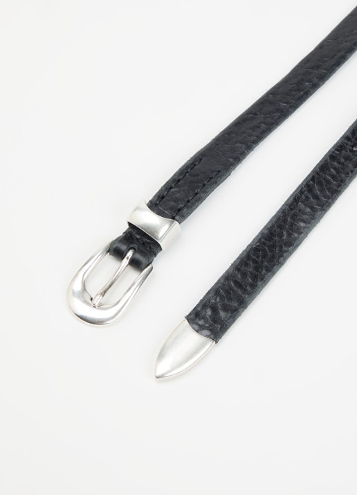 Our Legacy Heren Riem van kalfsleer in de kleur Zwart, maat: 100 cm
