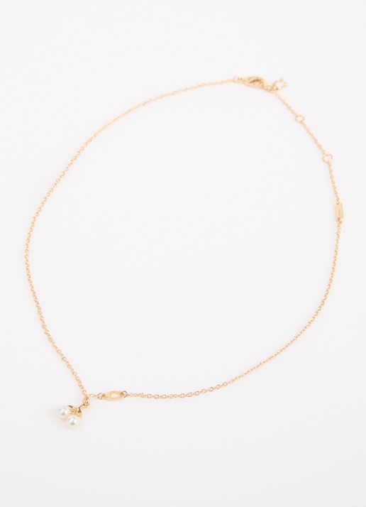 Coach Dames Pearl Cherry ketting met hanger in de kleur Goud, maat: NO SIZE