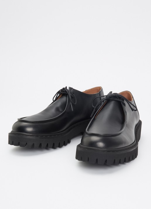Flattered Dames Marlon veterschoen van leer in de kleur Zwart, maat: 41