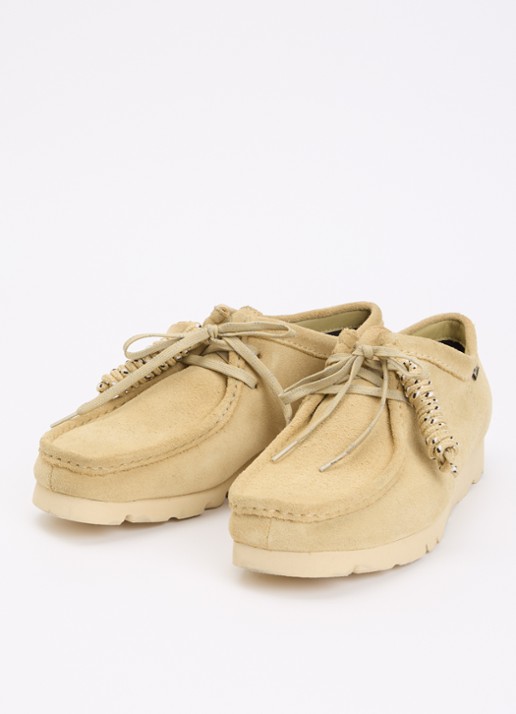 Clarks Originals Heren Wallabee Gore-Tex veterschoen van suède in de kleur Khaki, maat: 40