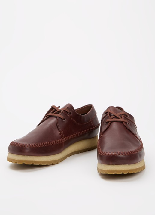 Clarks Originals Heren Weaver Gore-Tex veterschoen van leer in de kleur Donkerbruin, maat: 44