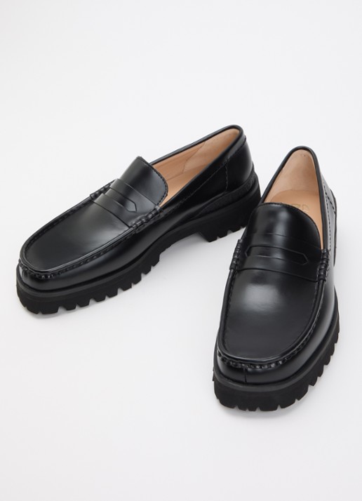 Clarks Originals Heren Yukoner penny loafer van leer in de kleur Zwart, maat: 45
