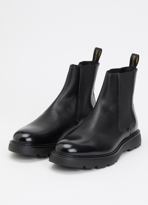 Doucal's Heren Beatles chelsea boot van leer in de kleur Zwart, maat: 45