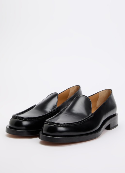 Jacquemus Heren Les Mocassins loafer van leer in de kleur Zwart, maat: 42