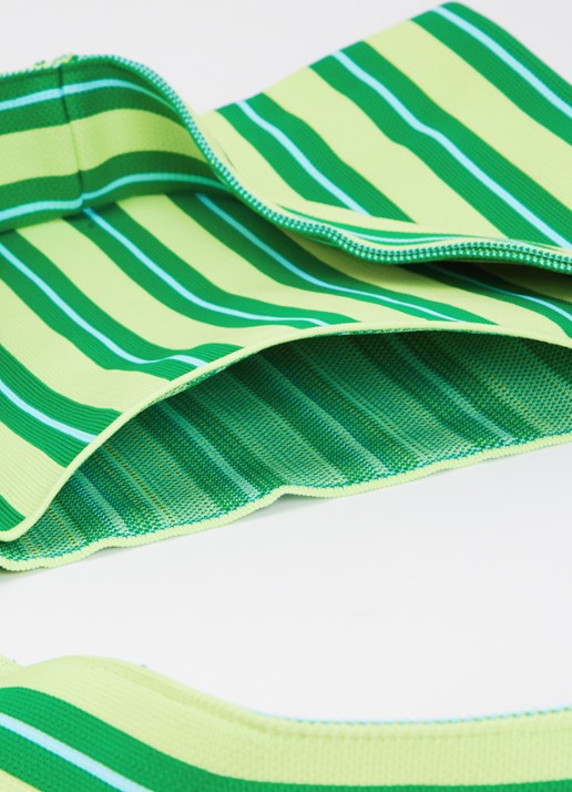 MOSJ Atelier Dames Gini crossbodytas met uitneembaar etui in de kleur Groen, maat: One Size
