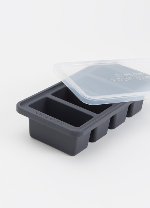 Original Food Cube Mealprep bak 4 x 0,25 l Donkergrijs - Deal