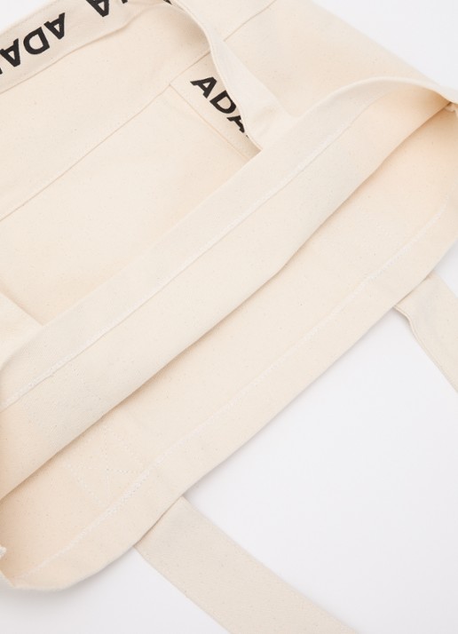 Adanola Dames Shopper met logoprint in de kleur Creme, maat: ONE SIZE