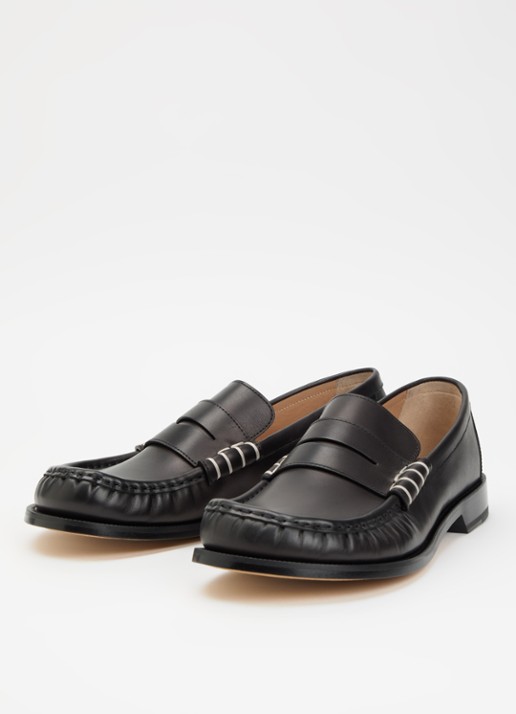 J.W. Anderson Heren Loafer van kalfsleer in de kleur Zwart, maat: 42