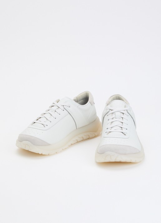 Birkenstock 1774 Heren Stroedt sneaker van leer in de kleur Wit, maat: 46